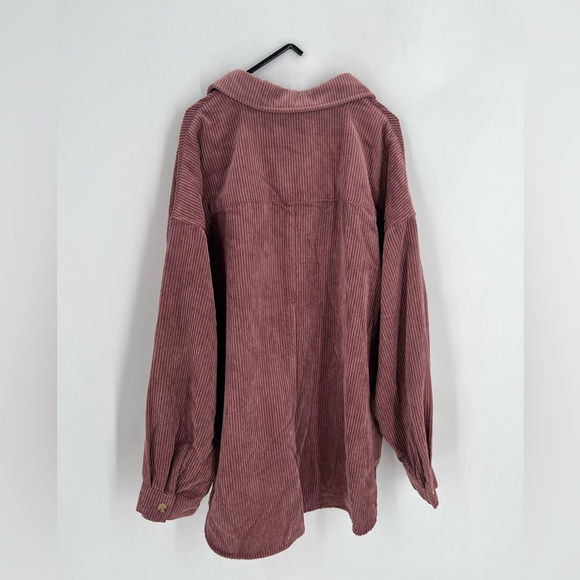 Altar’d State Oversized Corduroy Button Down Shirt Shacket - Picture 7 of 7